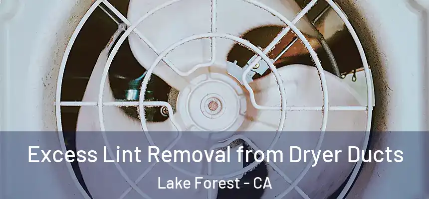 Excess Lint Removal from Dryer Ducts Lake Forest - CA